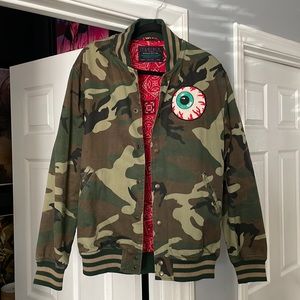 Mishka camo varsity jacket